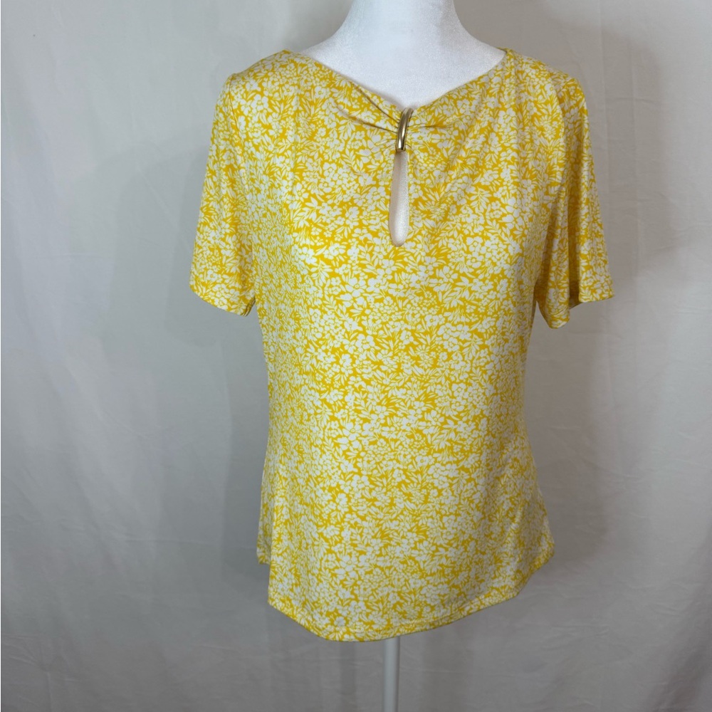 Micheal Kors Womens Shortsleeved Dress Shirt Top